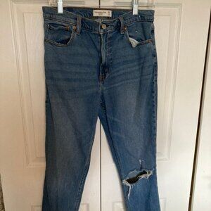 Abercrombie and Fitch Women’s Size 28 High Rise Jeans Denim Skinny Distressed